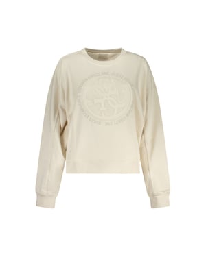 Sudaéter de Algodón Blanco para Mujer Guess Jeans