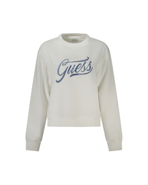 Sweater de Mujer de Algodón Blanco Guess Jeans