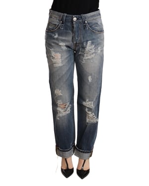 Jeans Boyfriend Desgastados y Rasgados