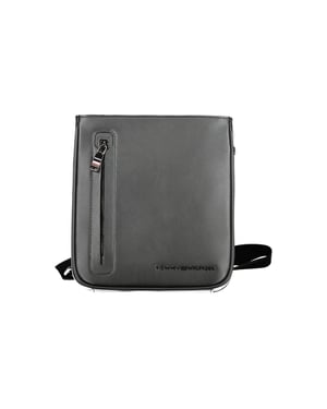 Bolso de Hombro para Hombre en Poliuretano Negro de Tommy Hilfiger