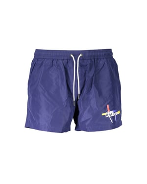 Boxer de baño para hombre en poliéster azul de Karl Lagerfeld