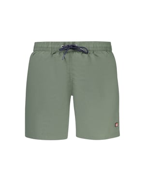 Noruega 1963 Verde Poliammida Boxer de Baño para Hombre