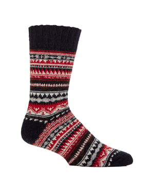 Calcetines de senderismo de mezcla de lana para hombre, calcetines acolchados para botas de caminar