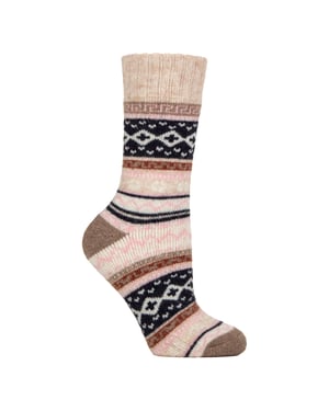 Calcetines de senderismo de mezcla de lana para mujer, con acolchado para botas de caminar
