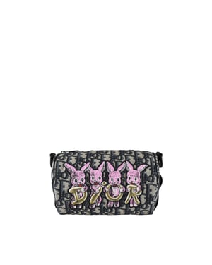 Dior Bolsa enrollable con bandolera Azul