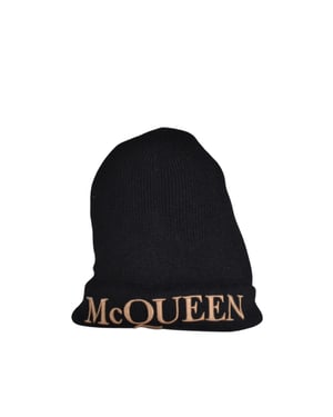 Alexander McQueen Gorro Negro
