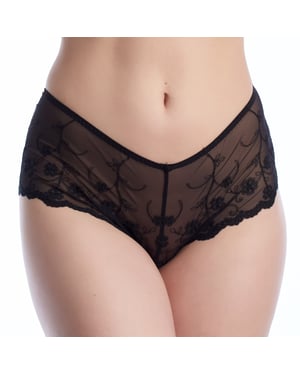Bragas de Tule Bordadas con Cintas de Garter para Mujer GRACE