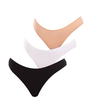 Paquete de 3 Tangas de Bambú para Mujeres Q907