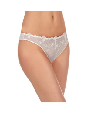 Panties estilo hilo dental para mujer en tul bordado GRACE