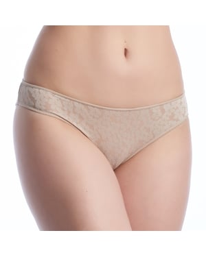 Bikini para mujer con tela de jacquard floral REBECA