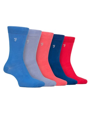 Paquete de 5 calcetines para hombres con diseño de bambú - Suaves, transpirables y con estilo para la comodidad diaria.