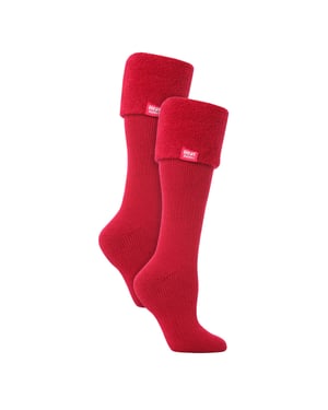 Calcetines de bota Wellington para mujer, pack de 2, con interior suave cepillado.