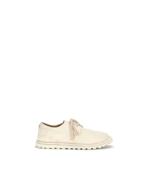 Marsell Oxfords y Derbies de Algodón Blanco