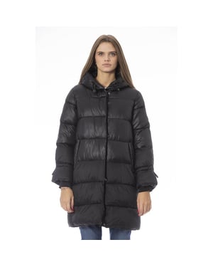 Chaqueta Abrigo de Nylon Negro Baldinini Trend