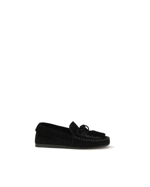 Isabel Marant Mocasines Slip-On de Cuero de Ternera Negra Bos Taurus