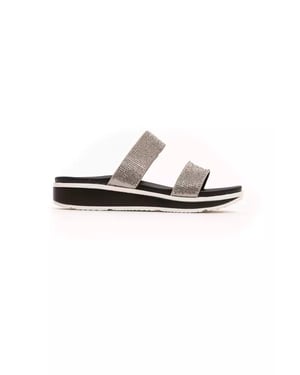 Sandalía de mujer Péché Originel Silver Textil