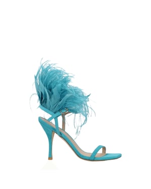 Sandalias de tacón de aguja de cuero verde Stuart Weitzman