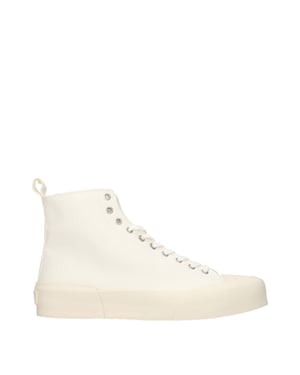 Zapatillas altas de tela beige Jil Sander