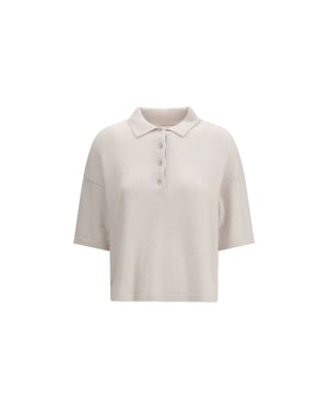 Polo de Cachemira Beige Allude