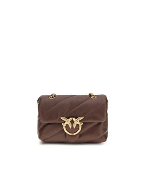 Bolso de hombro PINKO de piel de ternera marrón Bos Taurus