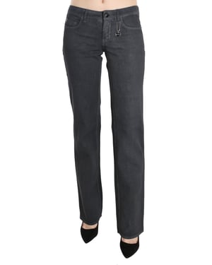 Pantalones de Jeans de Tiro Bajo Rectos Grises Costume National