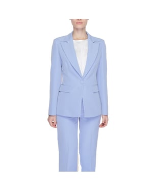 Blazer de poliéster púrpura Silence