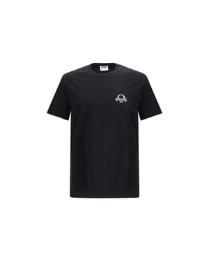 Camiseta de Algodón Negra Moschino