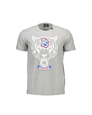Camiseta de Algodón Gris para Hombre Plein Sport