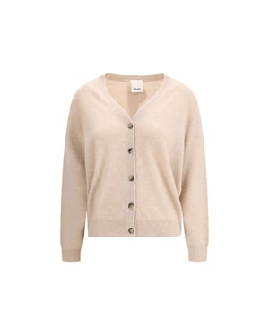 Cardigan de cachemira beige Allude