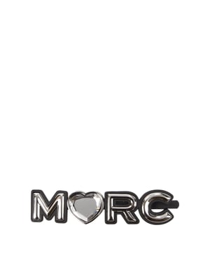 Clip para el cabello de latón gris Marc Jacobs