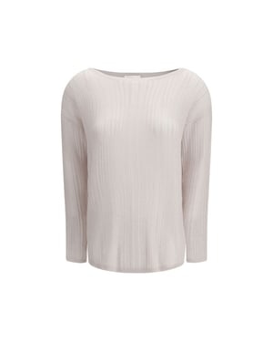 Suéter de Cachemira Blanco Allude