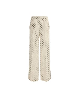 Pantalones Casuales de Seda Beiges P.A.R.O.S.H.