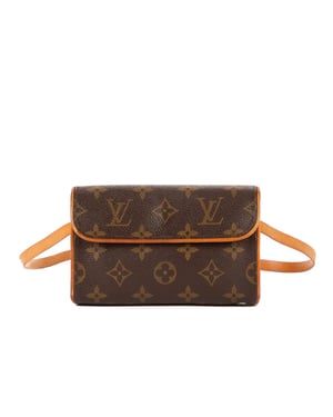 Louis Vuitton Florentine  en Brown Lienzo recubierto