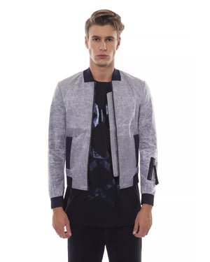Chaqueta Bomber para Hombre de Poliéster Gris Nicolo Tonetto