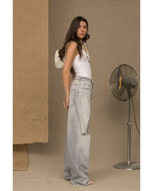Don The Fuller Jeans y Pantalones de Algodón Gris
