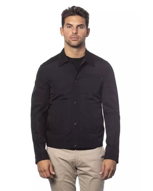 Chaqueta bomber para hombres Verri de algodón negro