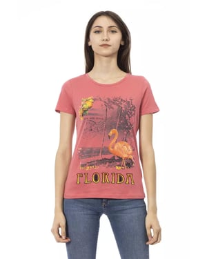 Camiseta de Mujer Trussardi Action Multicolor de Algodón