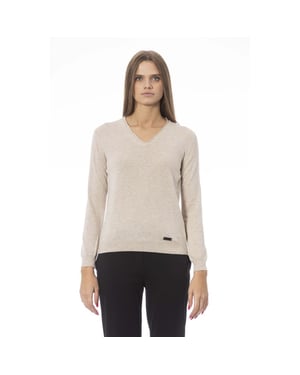 Suéter de mujer Baldinini Trend de poliamida beige