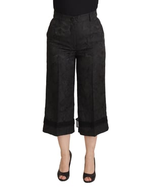 Culottes Florales Dolce Gabbana con Encaje Negro