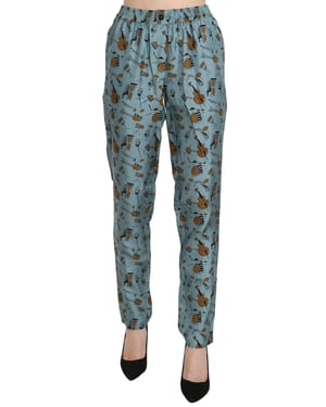 Pantalones con estampado de instrumentos musicales Dolce Gabbana