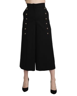 Culottes de Cintura Alta de Pierna Ancha Dolce Gabbana