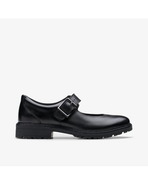Loxham Walk Youth Black Leather Zapatos