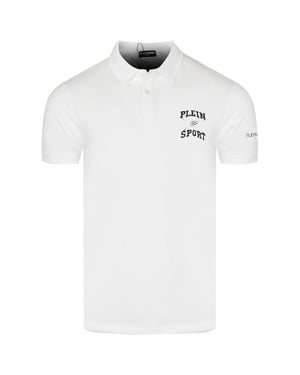 Polo Blanco Con Logotipo Pequeño De Plein Sport