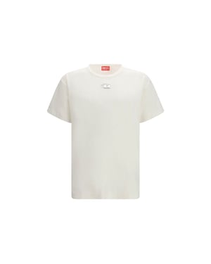 Camiseta de Algodón Blanca Diesel