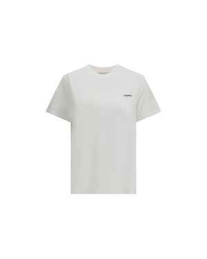 Camiseta de Algodón Blanca Coperni