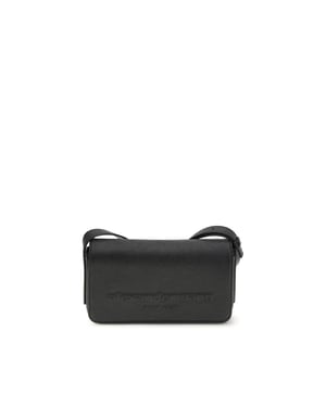 Bolso de hombro Bos Taurus de cuero de ternera negro Alexander Wang