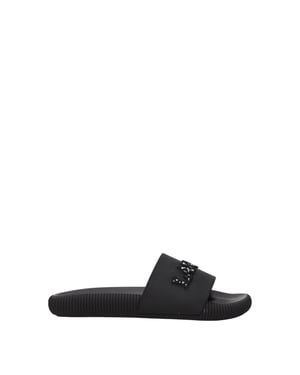 Zapatillas de Algodón Negras Lanvin