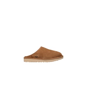 Zuecos de Cuero Suede Beige UGG