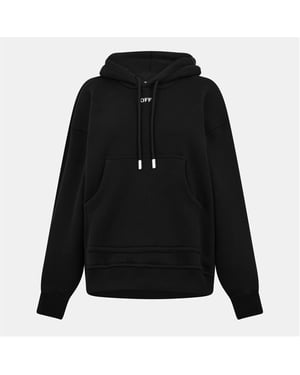 Sudadera con capucha estampada Off White para mujer en negro/blanco