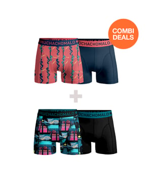 Muchachomalo Boxer Hombre - 2+2 Piezas - Calzoncillos Hombre